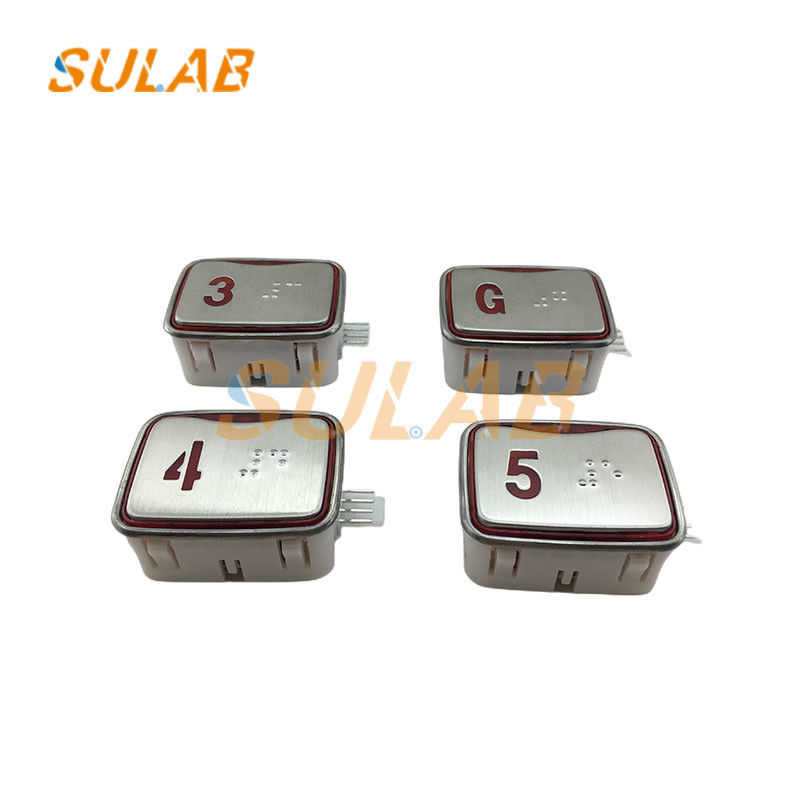 Sigma Elevator Lift Lop Cop Button Square Push Press Button With Braille