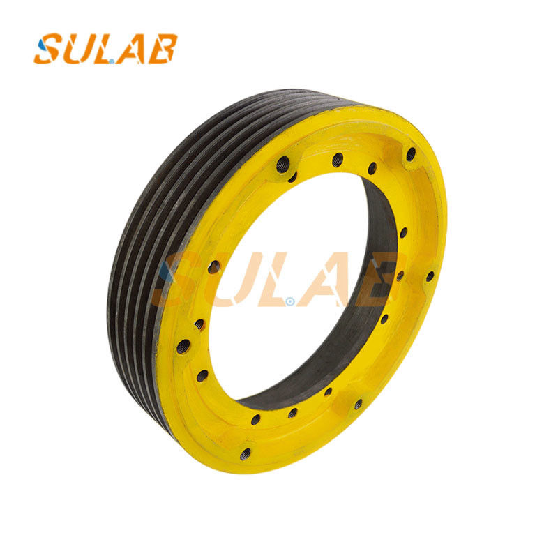 SULAB Cast Iron Elevator Wheel Rollers Main Traction Sheave In Elevator