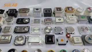 BR32A 32mm Evrensel Özellikli Asansör Düğmesi, LED Arka Işık Göstergesi ve Normalde Açık Mo