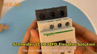 Schneider LC1D32FD 3 Kutuplu Güç Kontaktörü 32A 110VDC Bobin 1NO+1NC Aux Asansör Kontrol Kabini S için