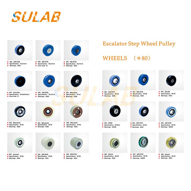 Elevator Guide Wheel Counterweight Roller 76*27*6203 114*32*6203 150*33*6203 Suitable For Mitsubishi
