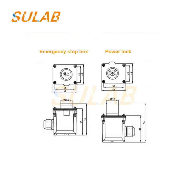SULAB TAYEELA42 Model Escalator Switch Box with Safety Circuit Construction and Maintenance Key Switch