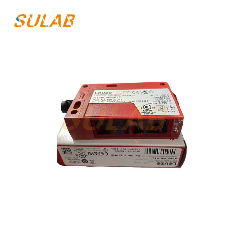HT46C4P-M12 Photoelectric Sensor with Background Suppression IP67 & IP69K Protection and PNP Switching Output