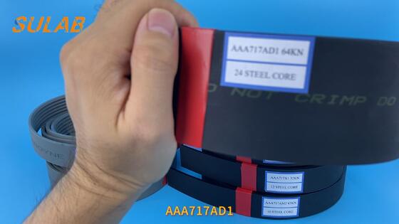 Otis Asansör çekiş çelik kemeri AAA717AD1 Yüksek Güçlü Düşük titreşimli Giyim Direncili Transmisyon Kemeri Asansör Arabası kaldırma için